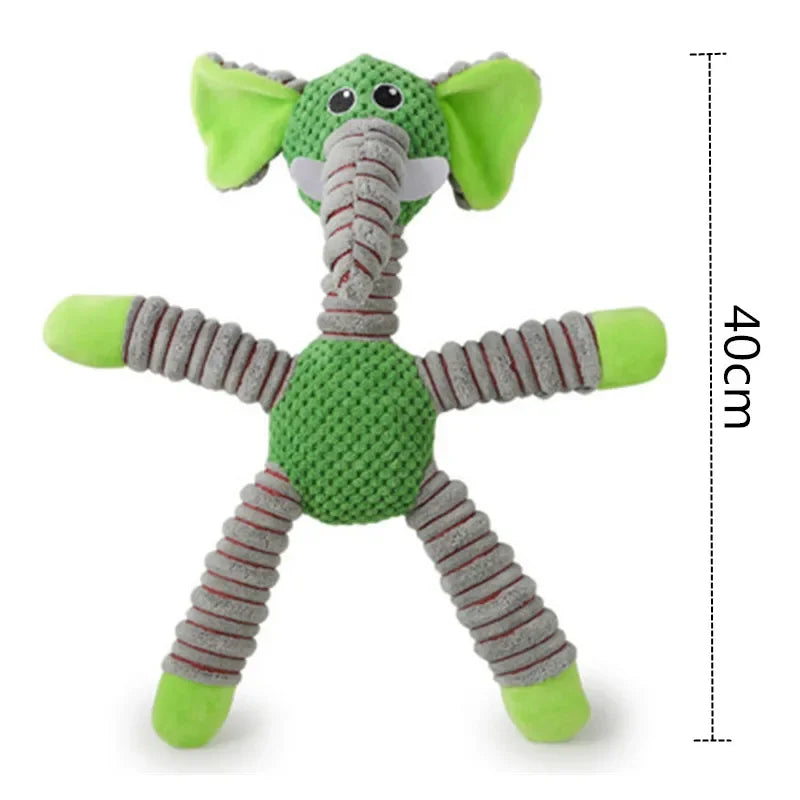 Indestructible Squeaky Plush Dog Toy – Large