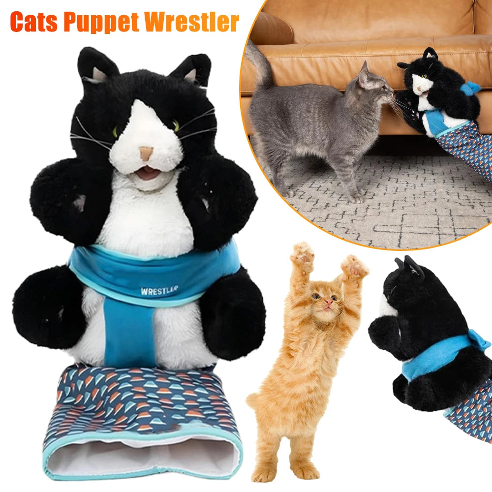 Cat Puppet Wrestler Plush Interactive Toy