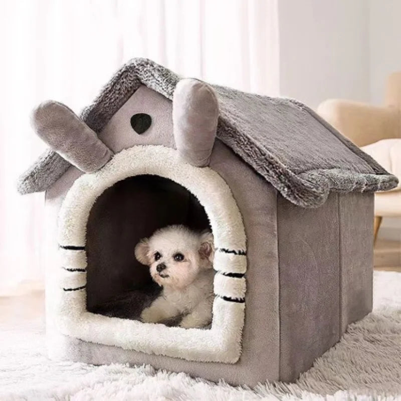 All-Season Washable Pet Bed with Cushion