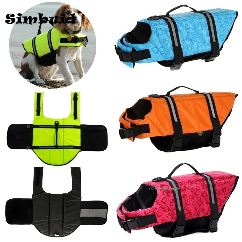 Summer Reflective Dog Life Jacket for Large Dogs