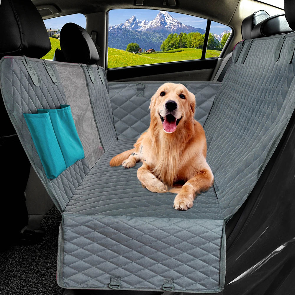 PETRAVEL Waterproof Dog Car Seat Cover – Hammock Style Rear Seat Protector