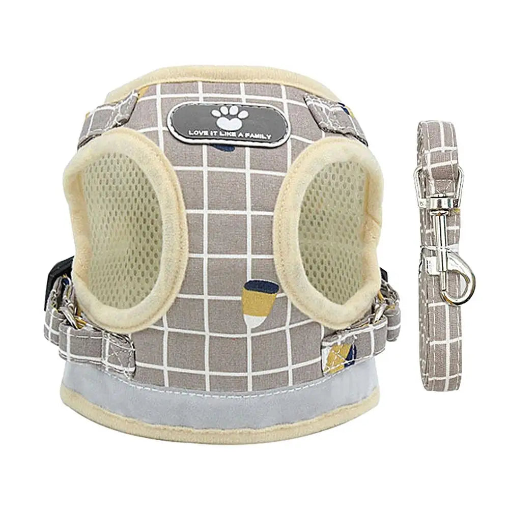 Soft Adjustable No-Pull Cat & Small Dog Harness