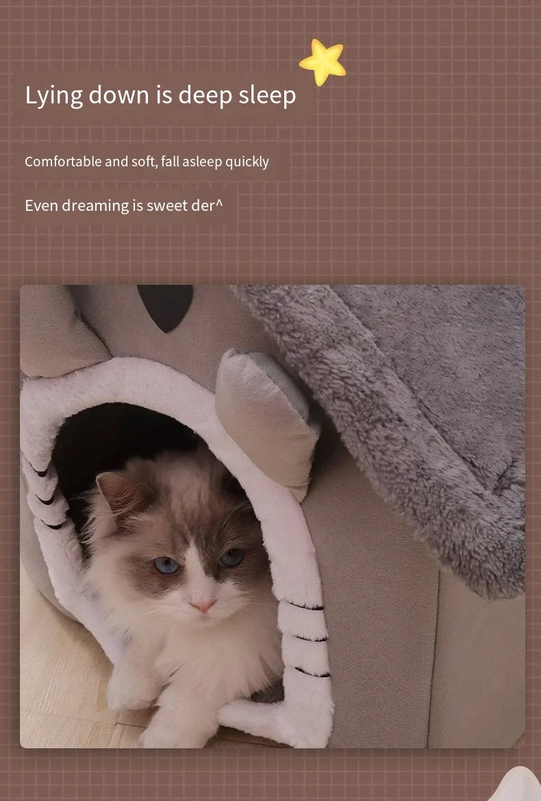 All-Season Washable Pet Bed with Cushion