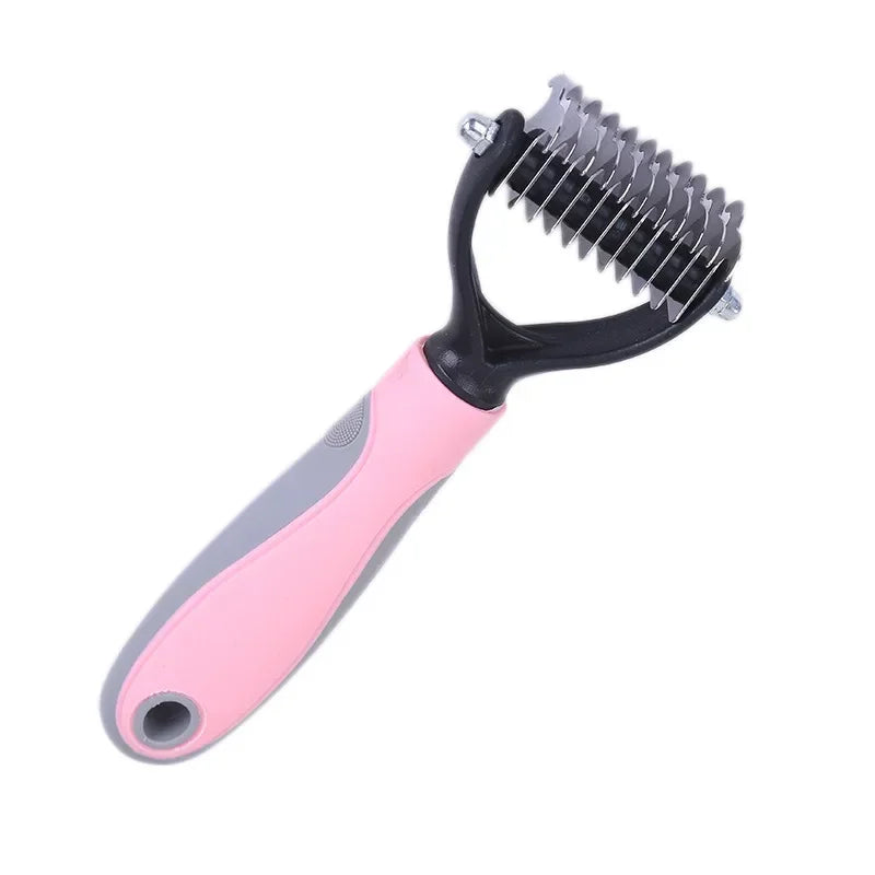 Double-Sided Fur Knot Cutter & Shedding Comb