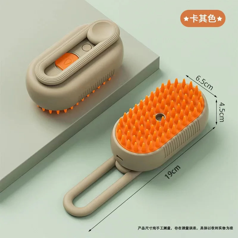 3-in-1 Electric Steamy Pet Grooming Brush