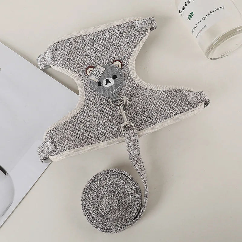 Adjustable Breathable Pet Vest Harness for Small Dogs & Cats