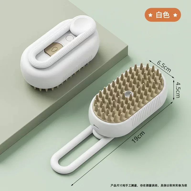 3-in-1 Electric Steamy Pet Grooming Brush