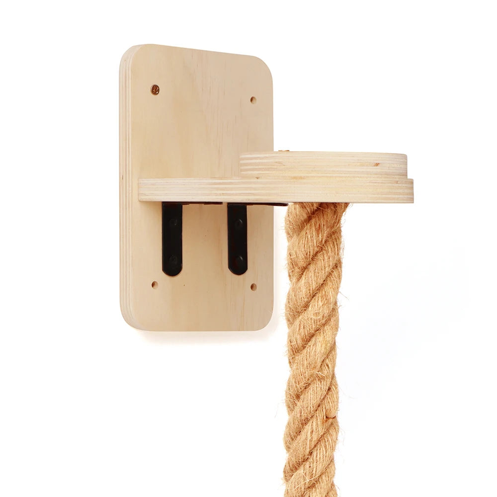 Wall-Mounted Cat Climbing Shelf & Rope Tree – Indoor Activity Gym