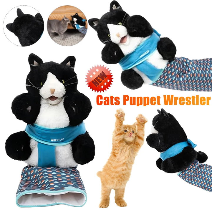 Cat Puppet Wrestler Plush Interactive Toy