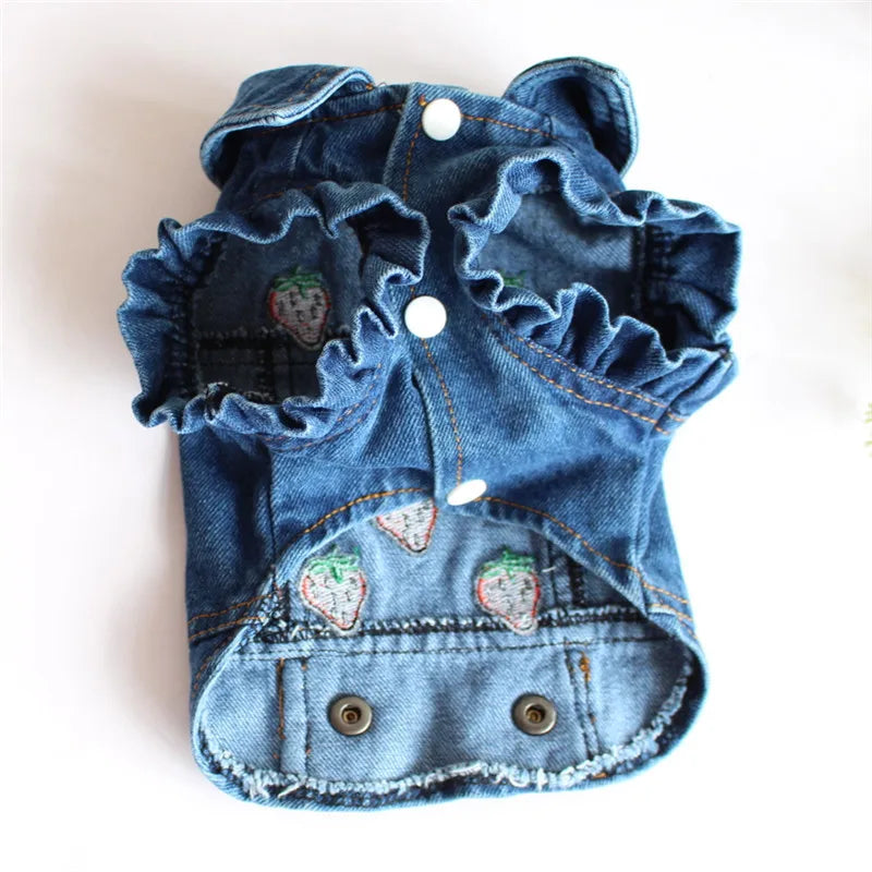 Denim Dog Jacket – Cowboy Style Pet Coat