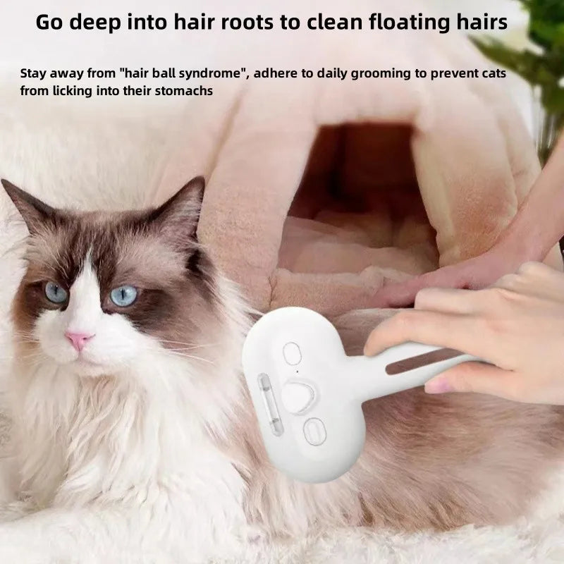 Pet Spray Hair Comb with Dematting & Mist Function