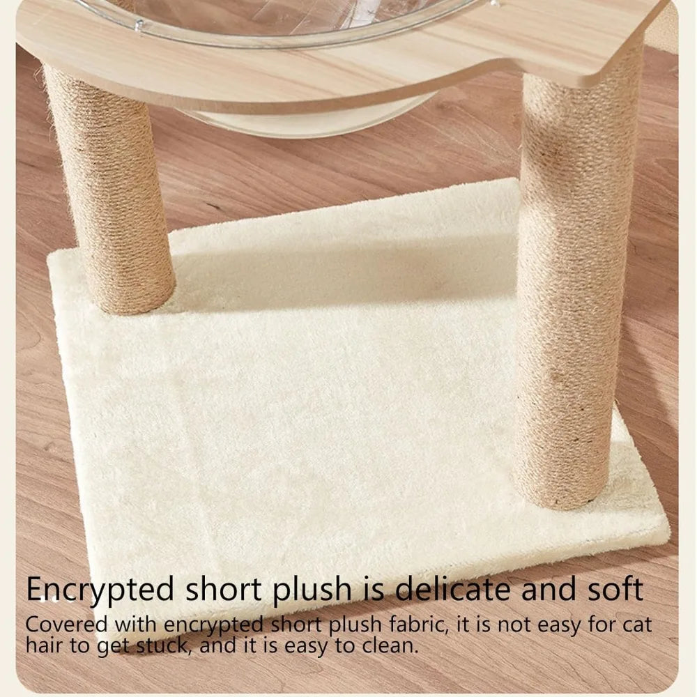 Cat Hammock Bed with Sisal Scratching Post