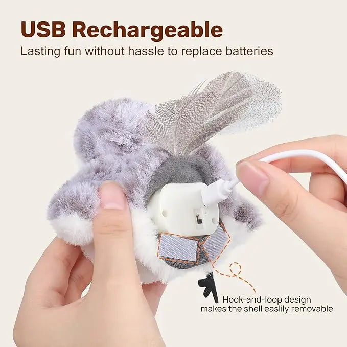 Flapping Bird Cat Kicker Toy with Catnip