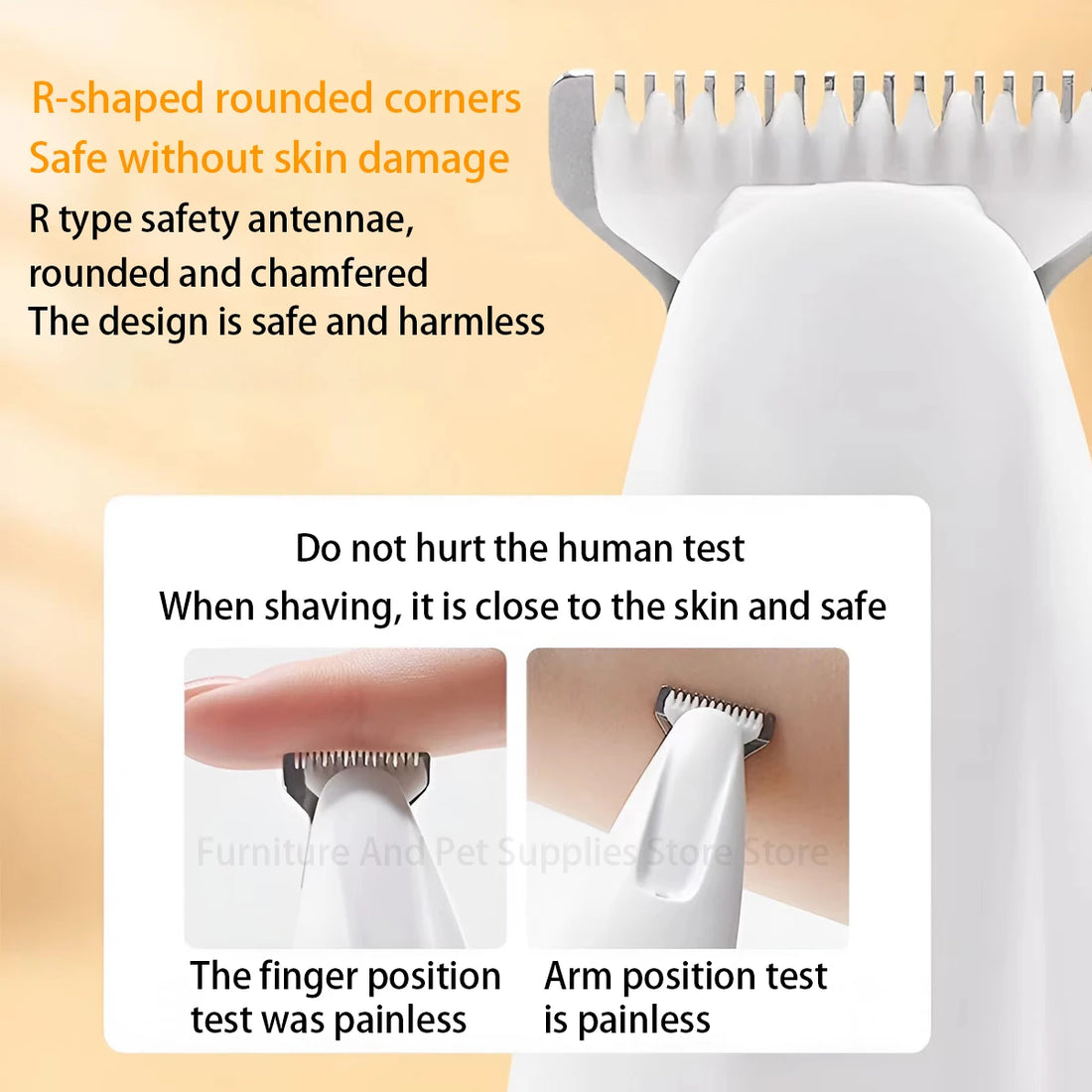 Waterproof Dog Paw Trimmer with LED Light