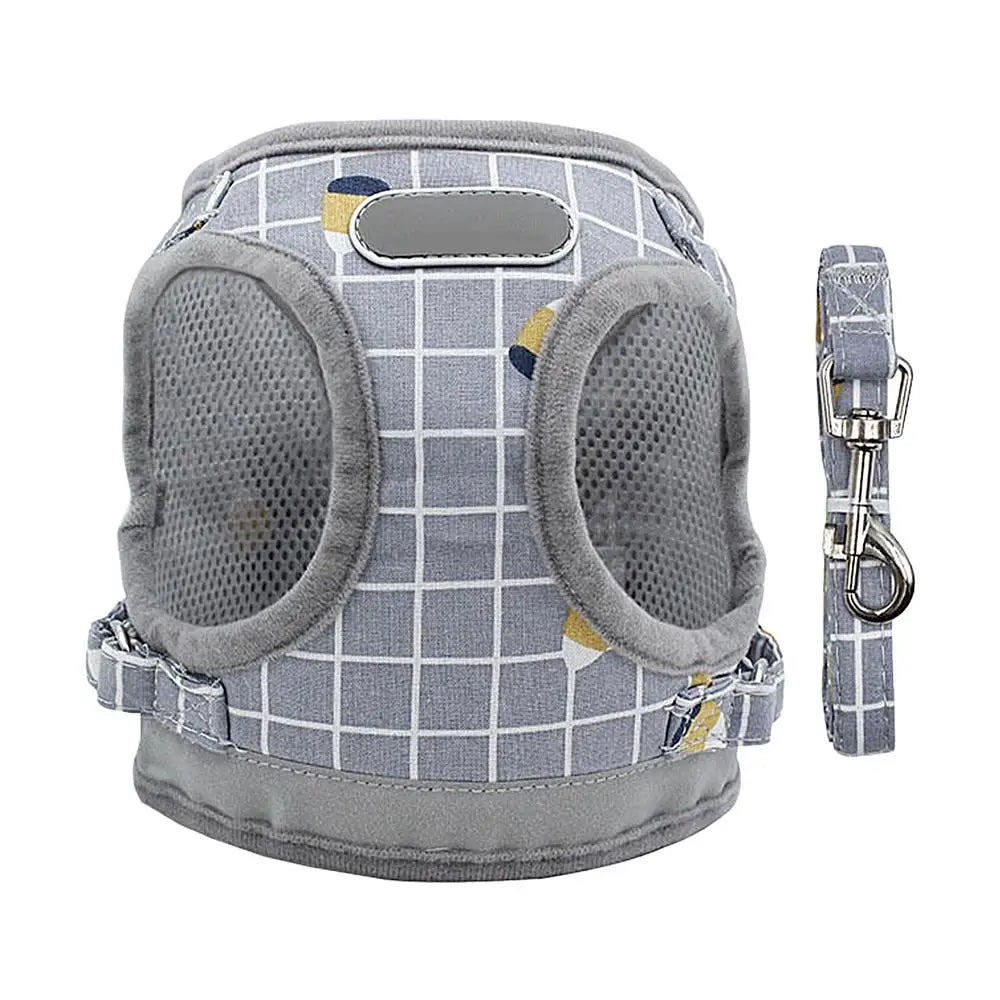 Soft Adjustable No-Pull Cat & Small Dog Harness