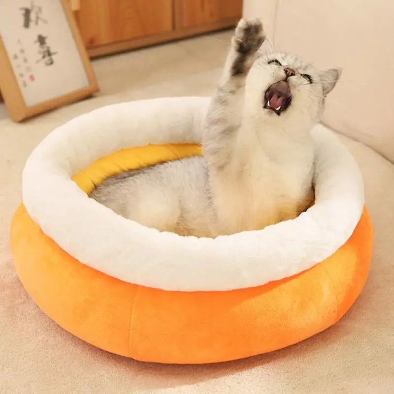Winter Warm Plush Cat & Pet Bed