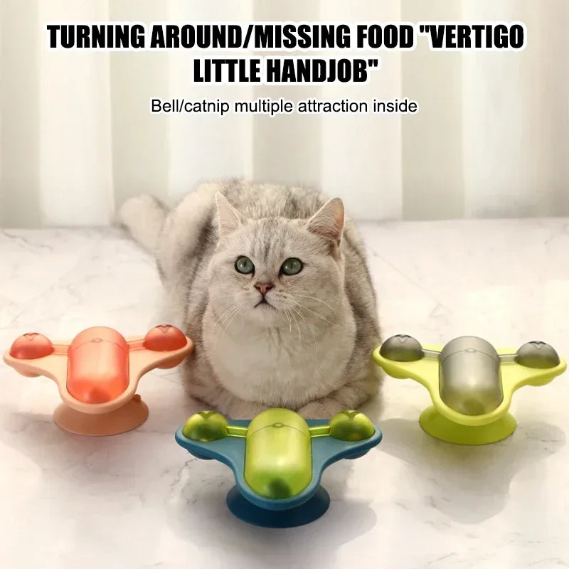 Rotating Flying Chair Interactive Cat Toy