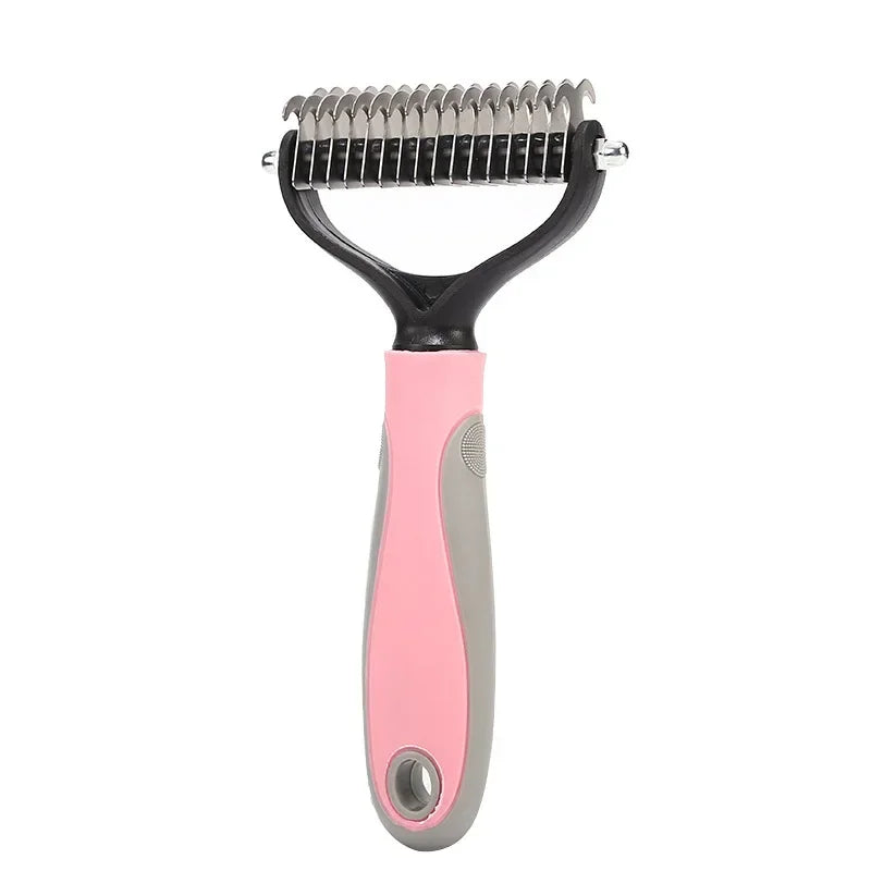 Double-Sided Fur Knot Cutter & Shedding Comb