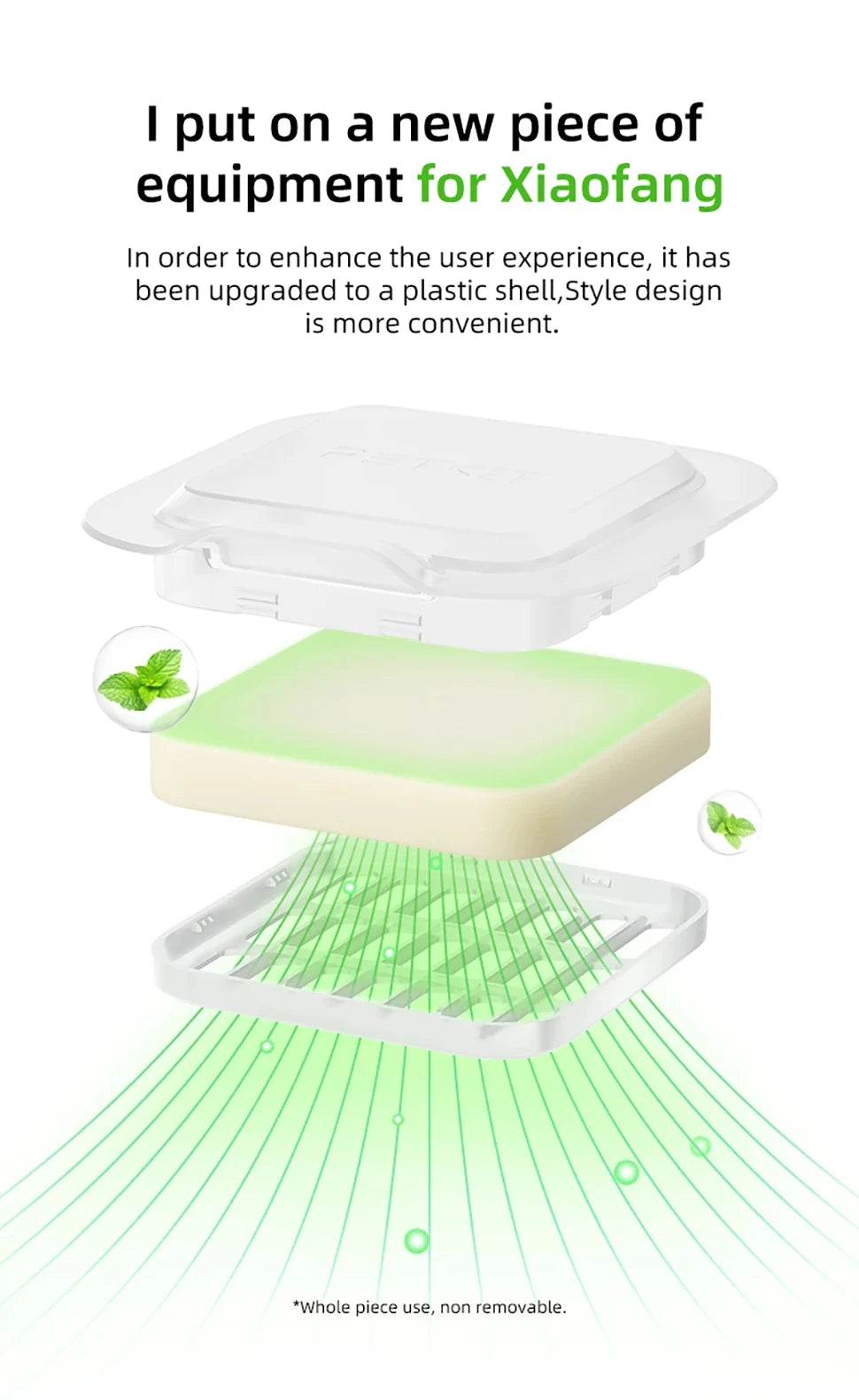 PETKIT Deodorant Cubes – 50 Pack for Litter Box Odor Control