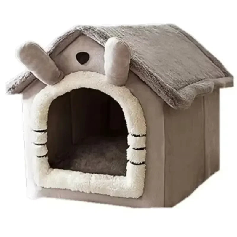All-Season Washable Pet Bed with Cushion