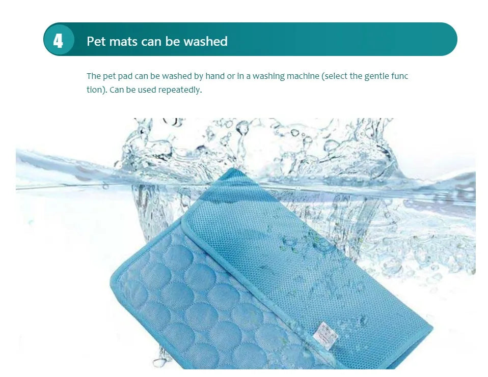 Pet Cooling Mat – Summer Comfort Pad for Dogs & Cats