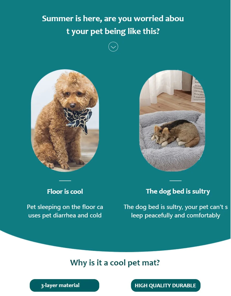 Pet Cooling Mat – Summer Comfort Pad for Dogs & Cats