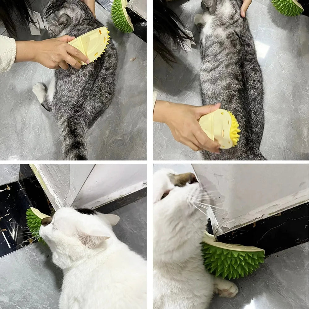 Cat Scratcher & Massager Grooming Brush