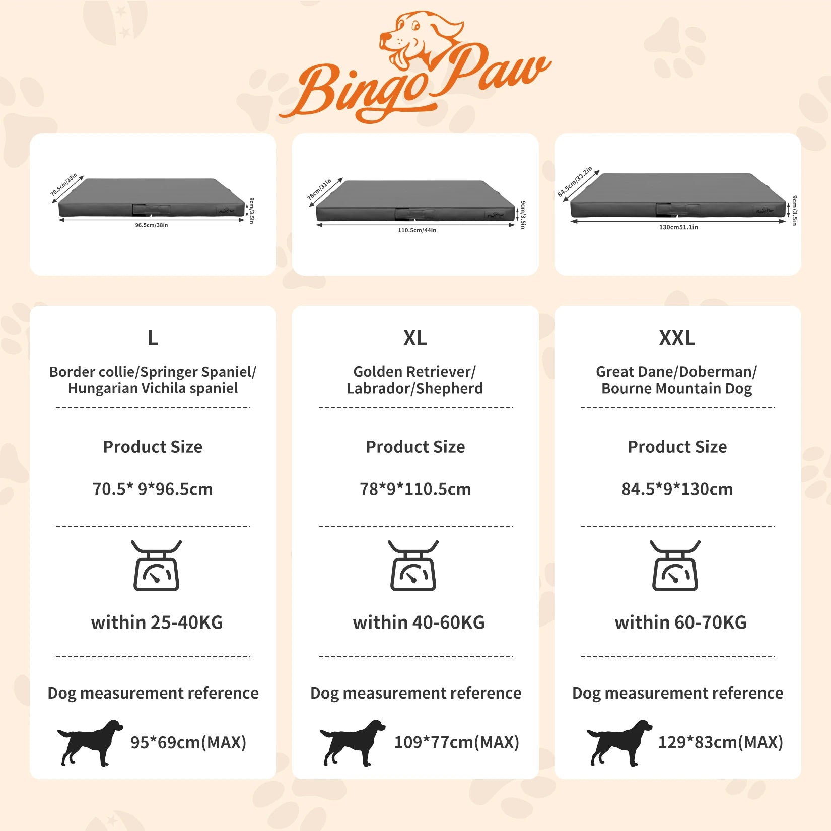 Foldable Bite-Proof Pet Bed with Microfiber Leather Cover