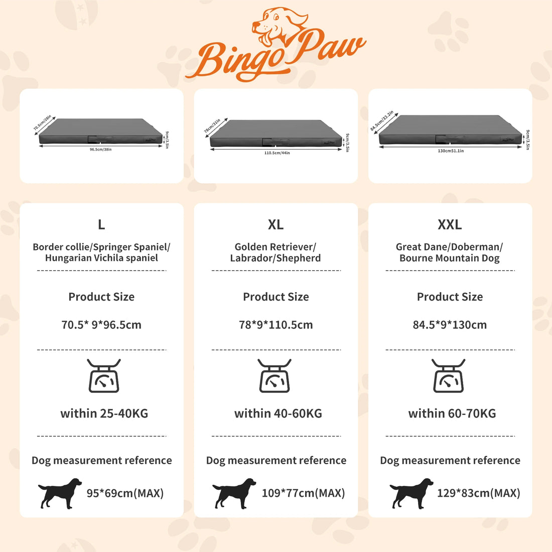 Foldable Bite-Proof Pet Bed with Microfiber Leather Cover