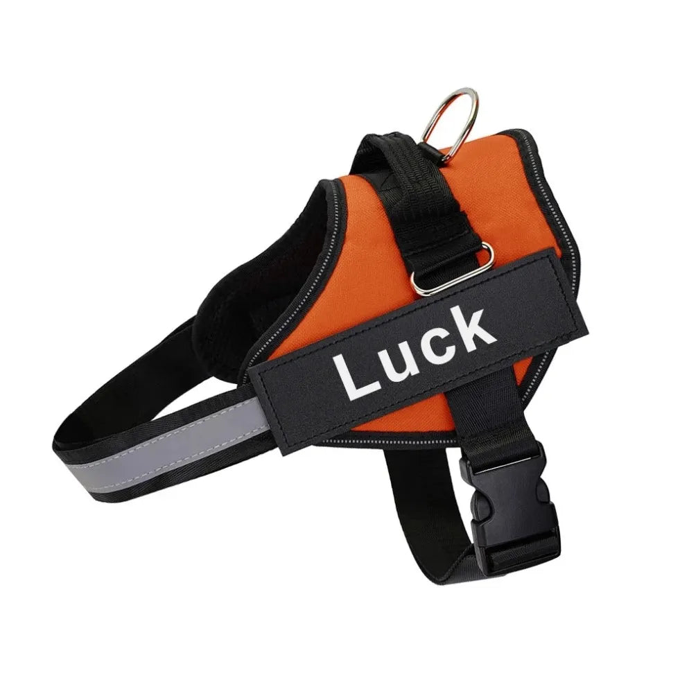 Customizable Reflective No-Pull Dog Harness Vest