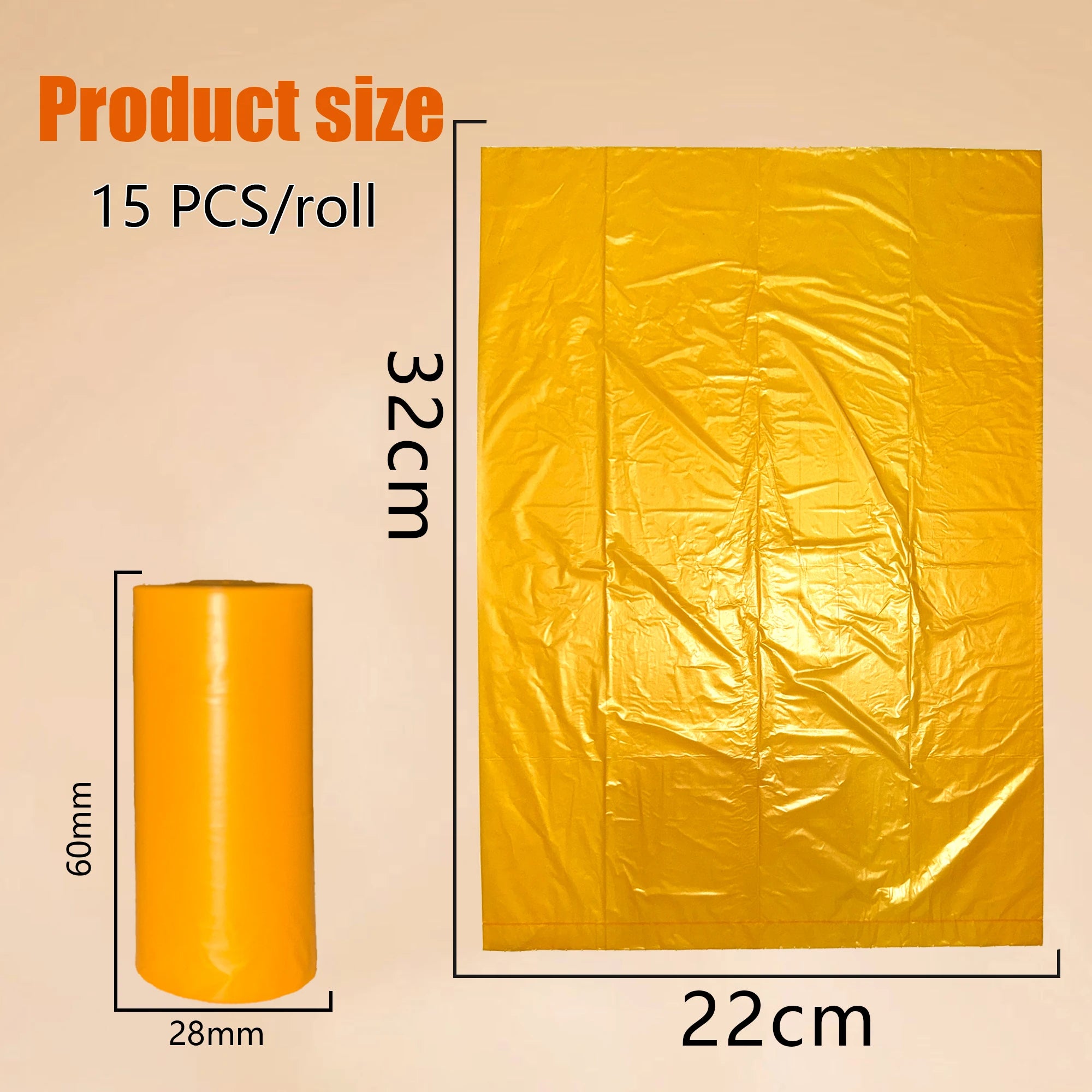 Orange Scented EPI Pet Poop Bags