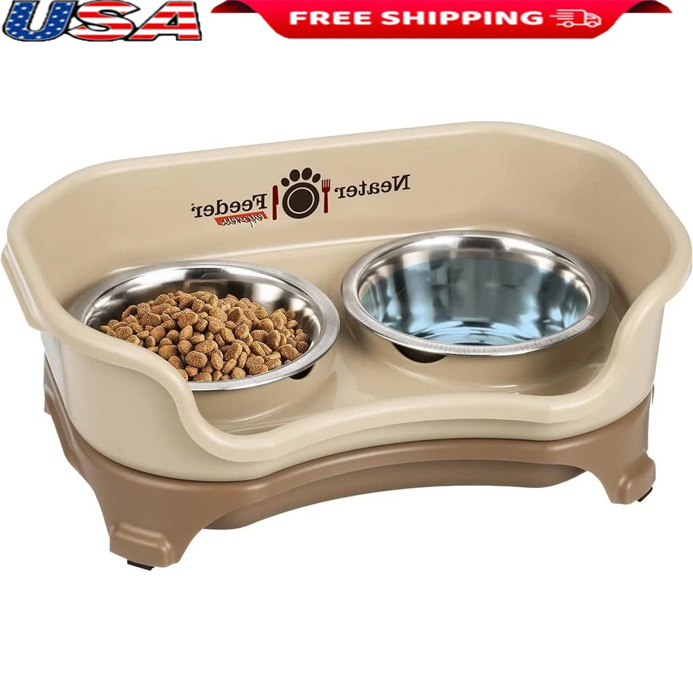 Mess-Proof Elevated Non-Spill Dog Bowl