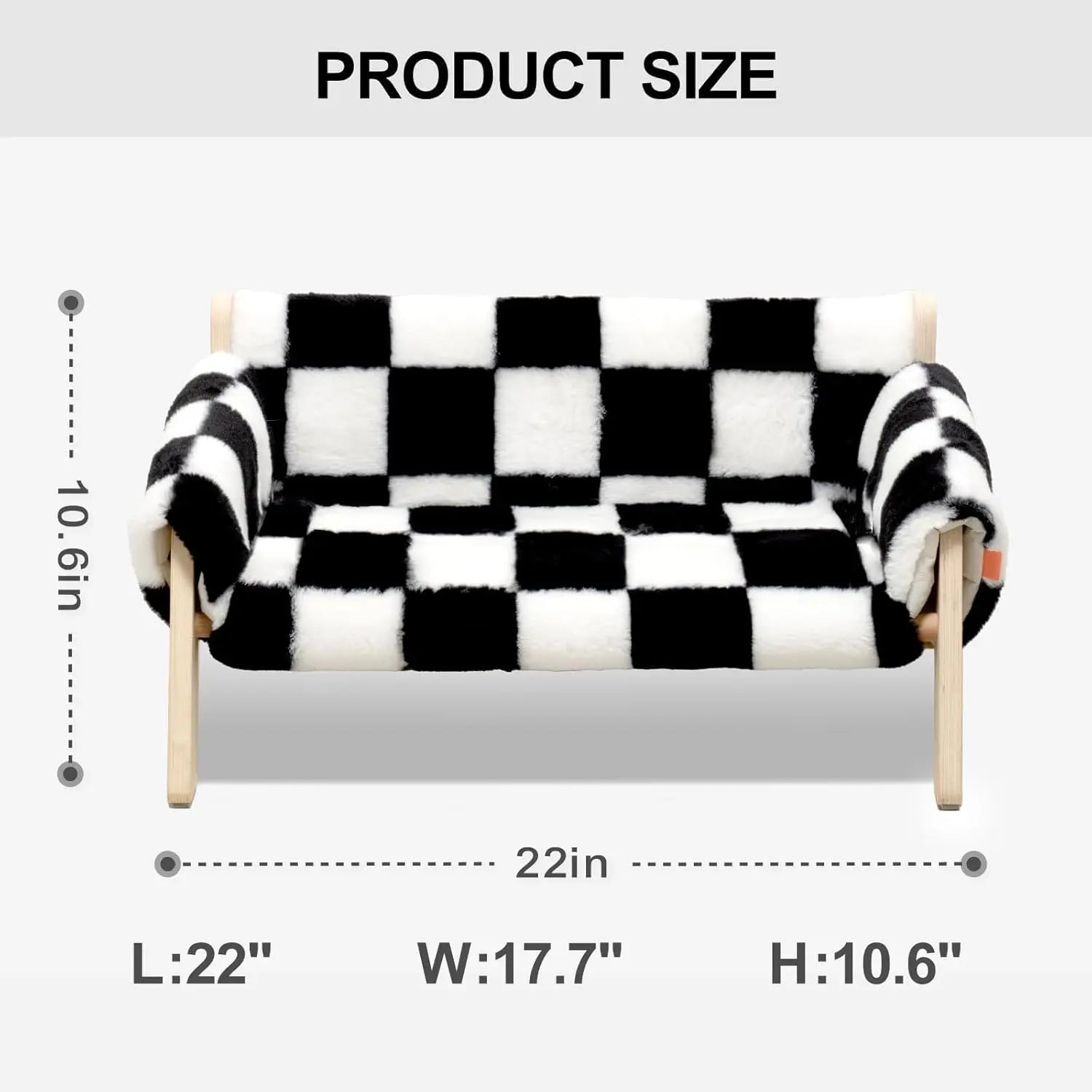 Mewoofun Wooden Elevated Cat Sofa Bed