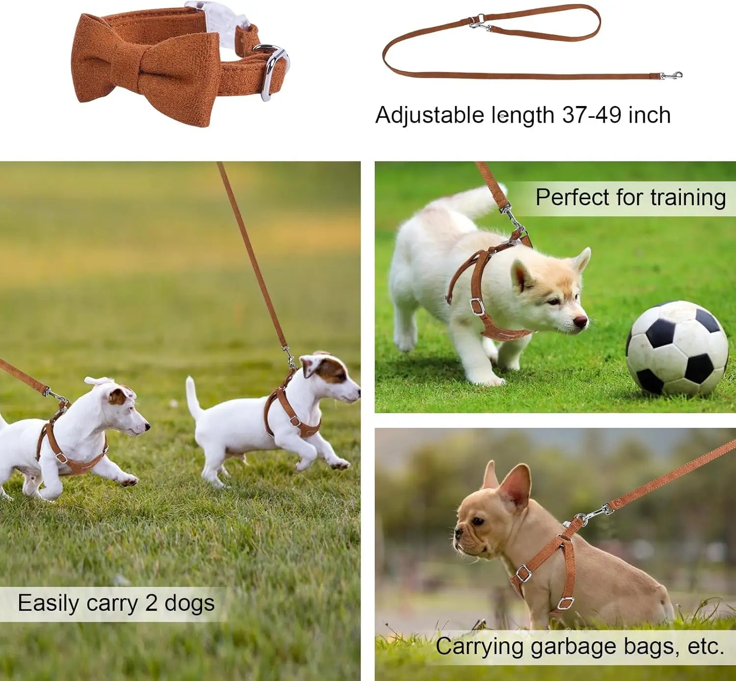 No-Pull Adjustable Dog Harness & Leash Set