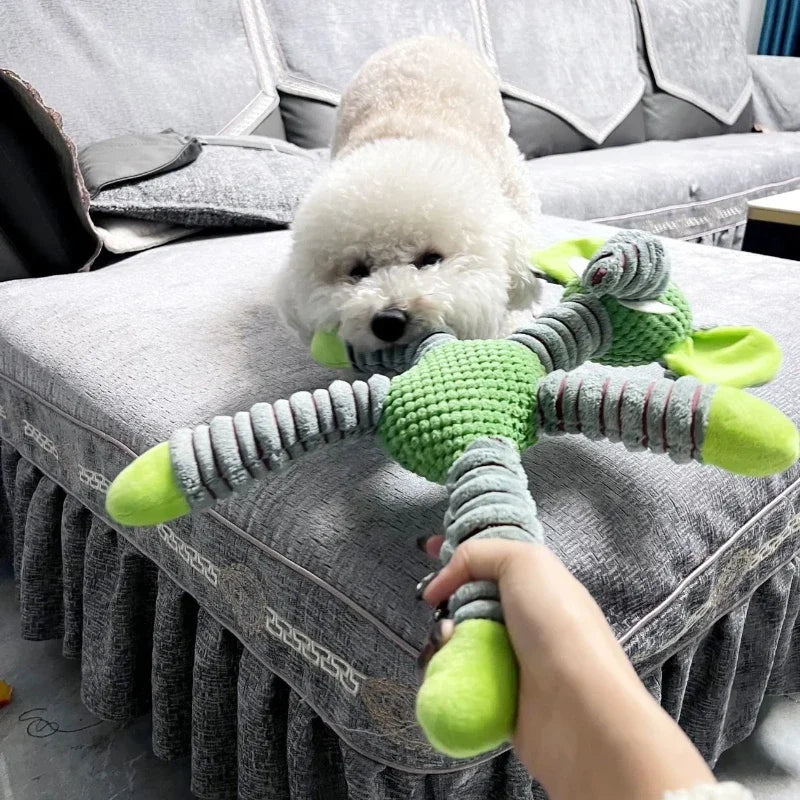 Indestructible Squeaky Plush Dog Toy – Large