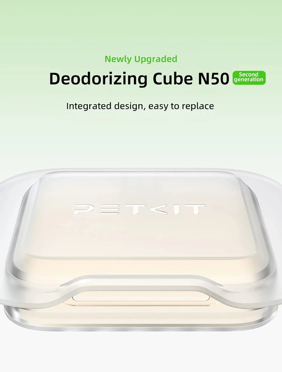 PETKIT Deodorant Cubes – 50 Pack for Litter Box Odor Control