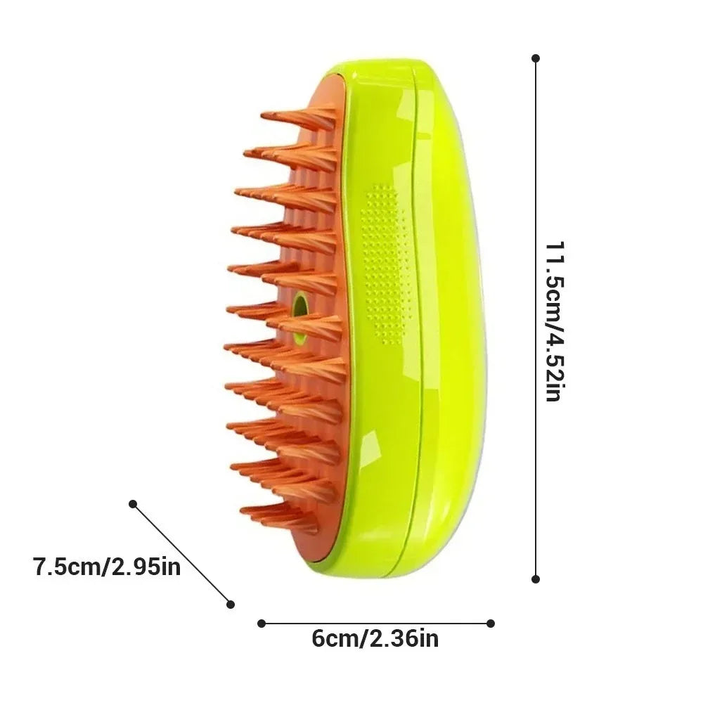 3-in-1 Electric Steamy Pet Grooming Brush