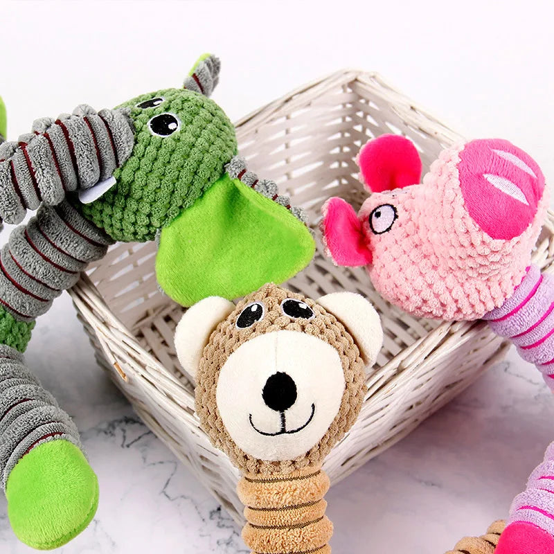 Indestructible Squeaky Plush Dog Toy – Large