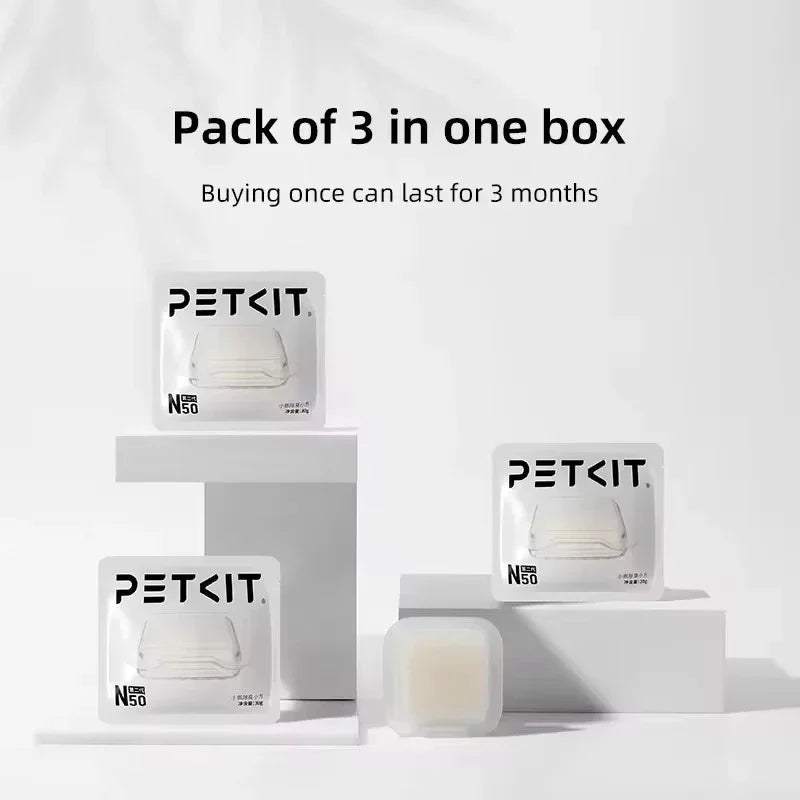 PETKIT Deodorant Cubes – 50 Pack for Litter Box Odor Control