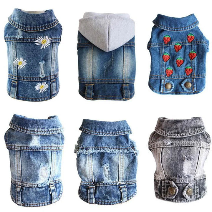 Denim Dog Jacket – Cowboy Style Pet Coat