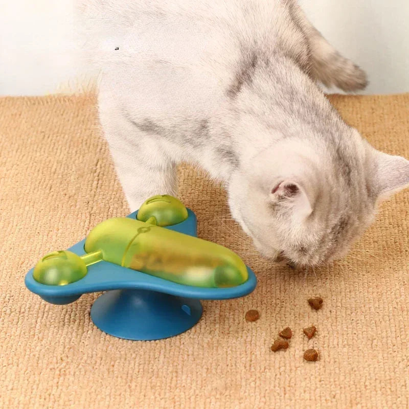 Rotating Flying Chair Interactive Cat Toy