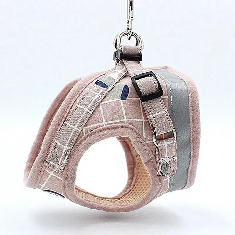 Soft Adjustable No-Pull Cat & Small Dog Harness