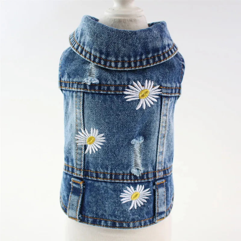 Denim Dog Jacket – Cowboy Style Pet Coat