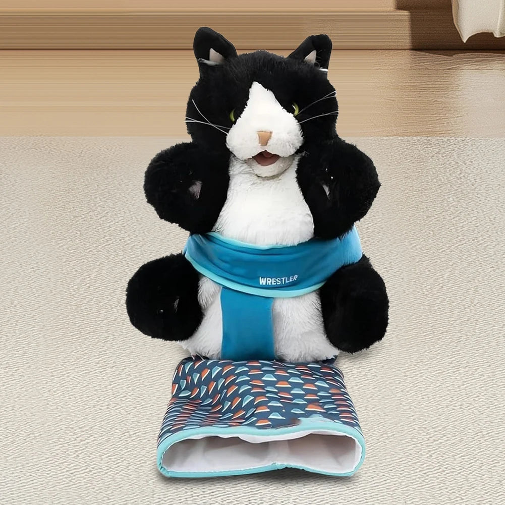 Cat Puppet Wrestler Plush Interactive Toy