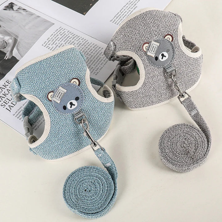 Adjustable Breathable Pet Vest Harness for Small Dogs & Cats