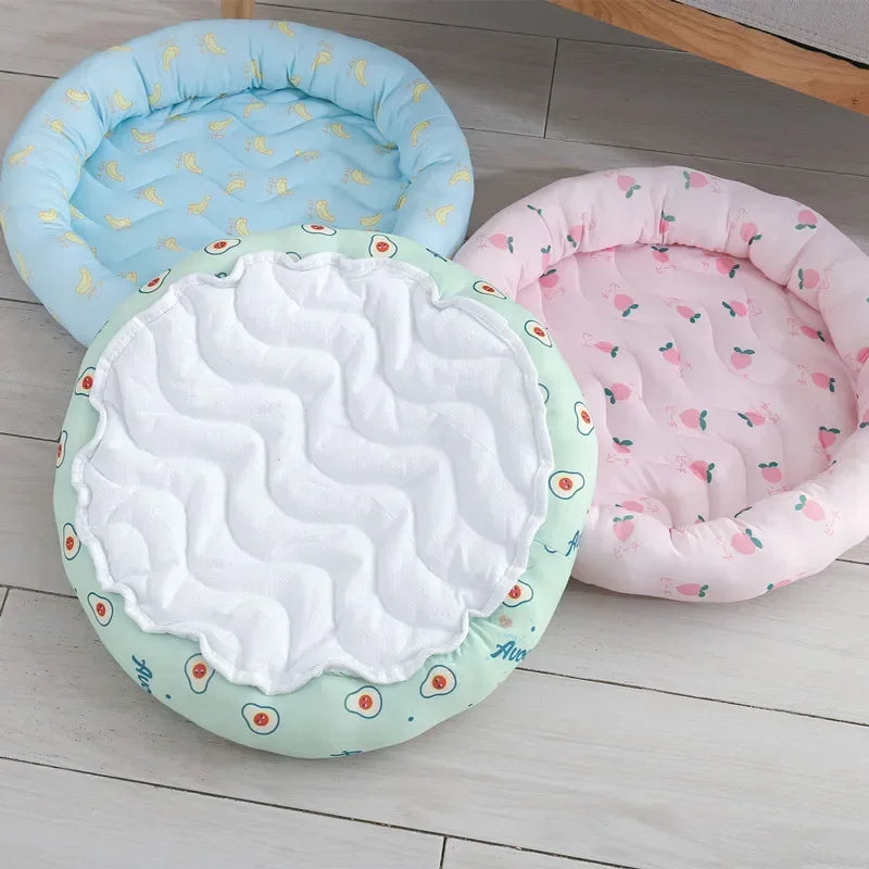 Ice Silk Cooling Dog Bed Pad