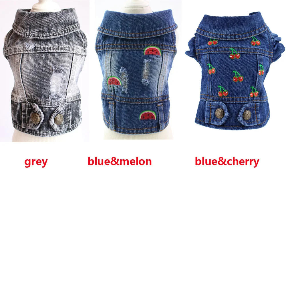 Denim Dog Jacket – Cowboy Style Pet Coat