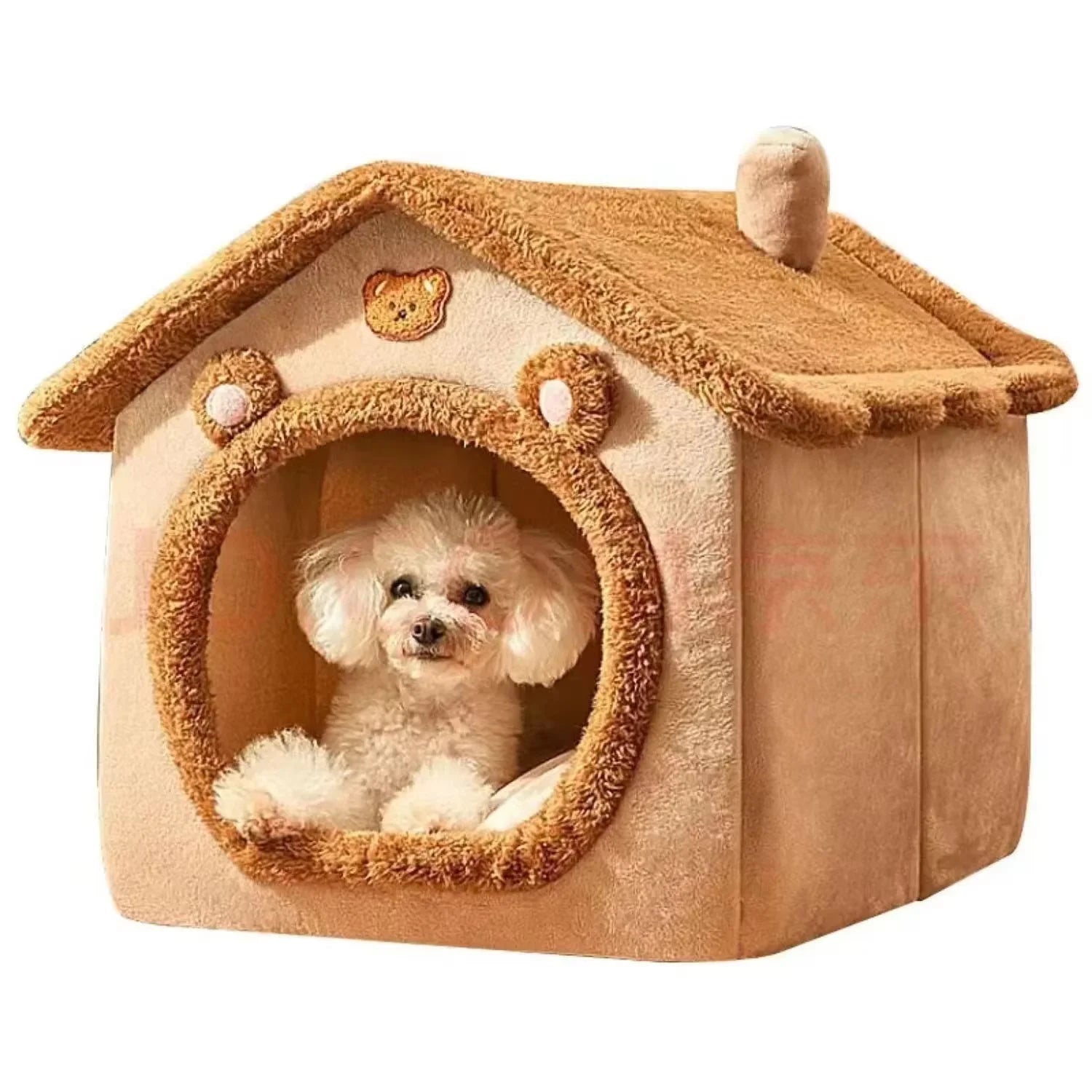 All-Season Washable Pet Bed with Cushion
