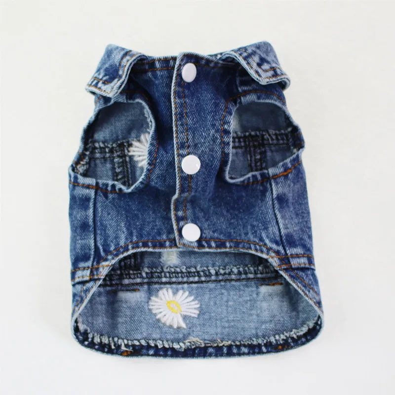 Denim Dog Jacket – Cowboy Style Pet Coat