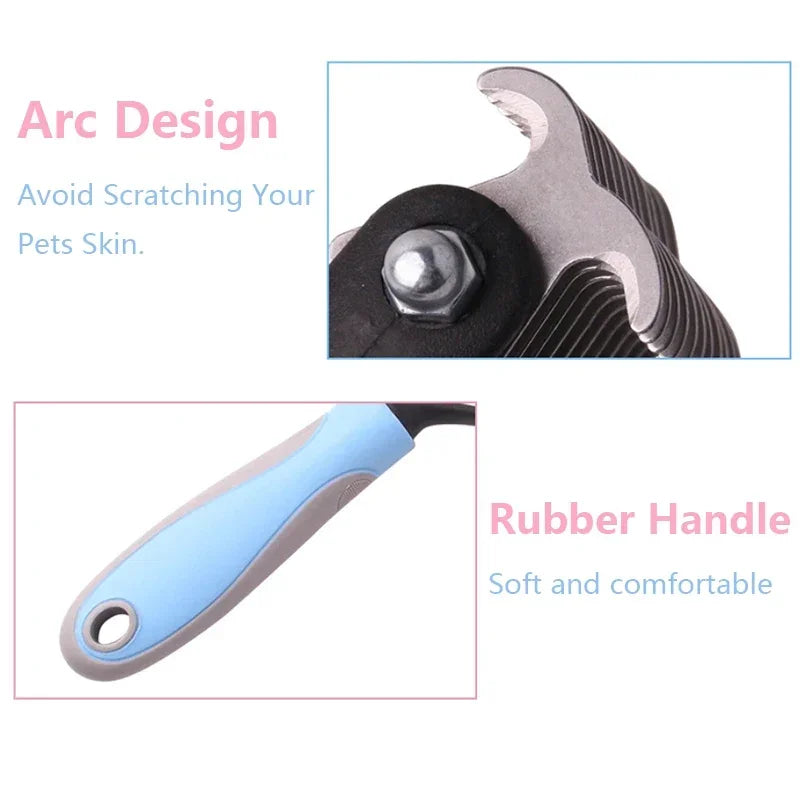 Double-Sided Fur Knot Cutter & Shedding Comb